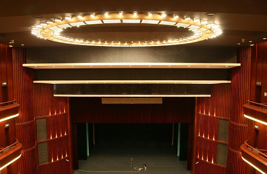 图三：大庆大剧院观众厅舞台反射板