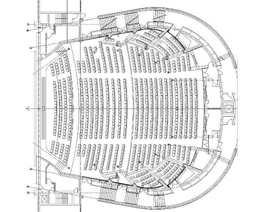 图一：观众厅池座平面图