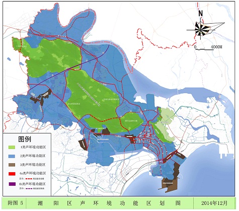 潮阳区声环境功能区划图