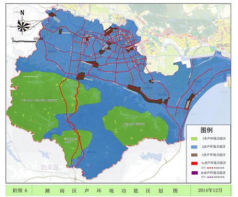 潮南区声环境功能区划图