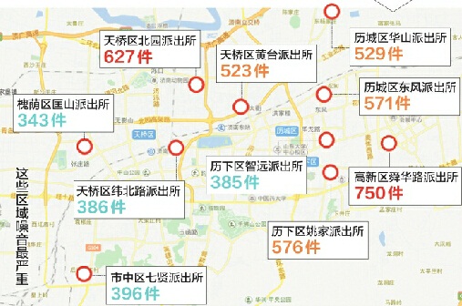一张图告诉你济南噪音问题